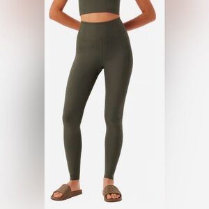 Girlfriend Collective RIB High-Rise Legging, Cyprus, sz XS